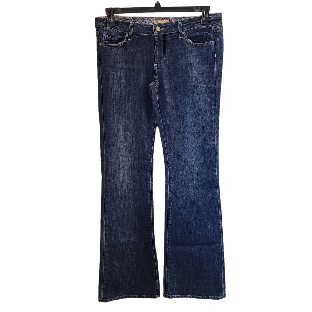 Paige Laurel Canyon Bootcut Jeans Dark Wash